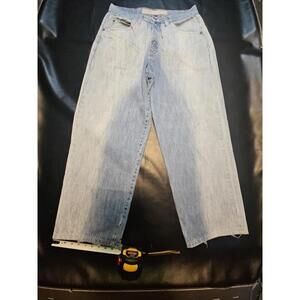 Baggy Wide Leg Y2k Skater Style Delf Sports Wear 36x34 Vintage Jeans 2000s